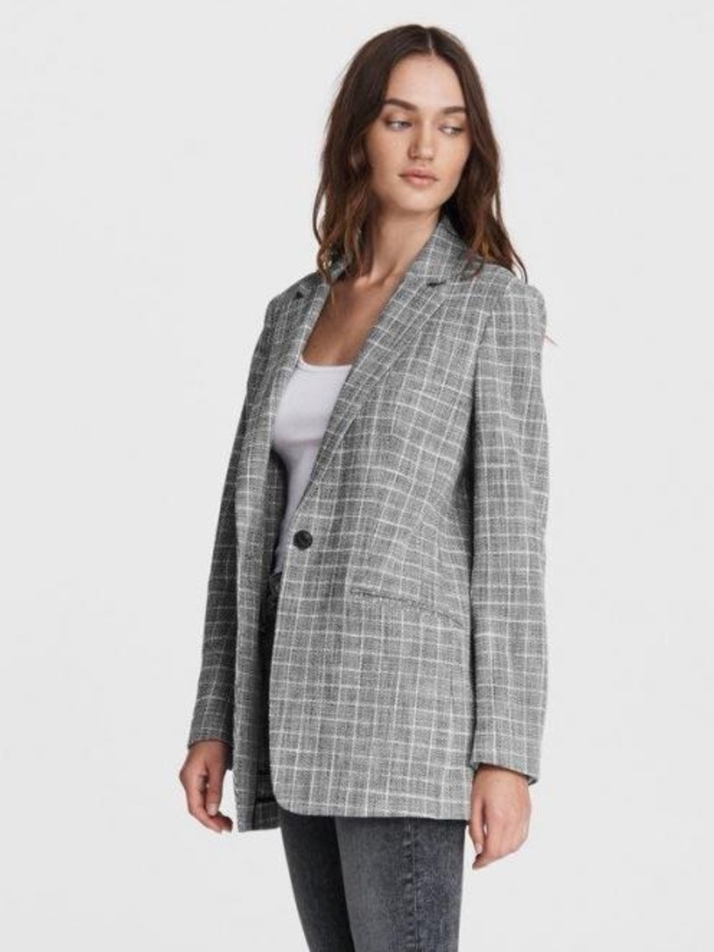 Rag & Bone grey check deconstructed check ames blazer (missing size) - Picture 4 of 16